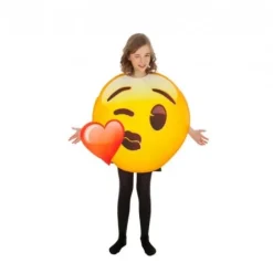 Déguisement Enfant Emoji Bisou Cœur - Taille Unique