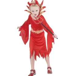 Déguisement Fille Petite Diablesse Flamme 5-6 ans