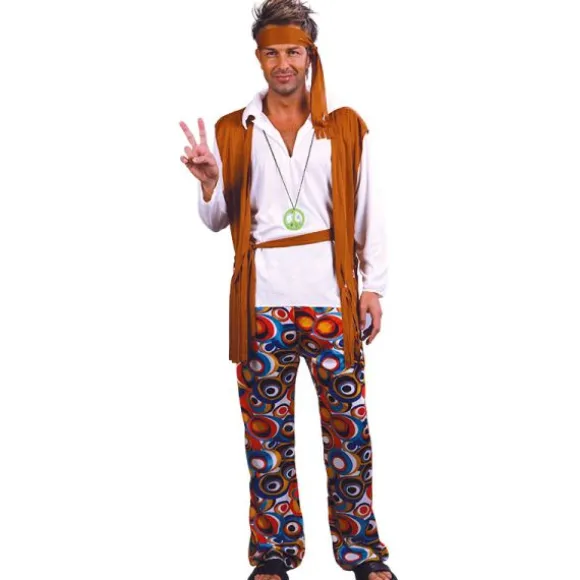 Déguisement Hippie avec Gilet à Franges - Homme - Taille au choix