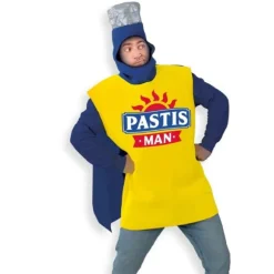 Déguisement humoristique de Pastis Man pour homme - Taille unique