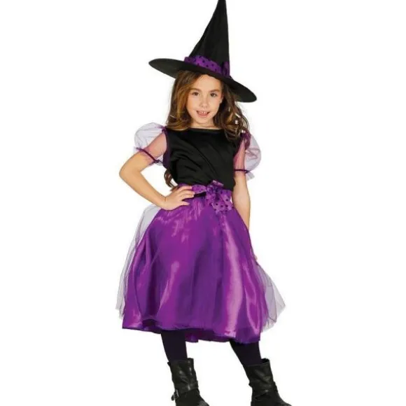 Déguisement pour Fille Sorcière Violette - Taille au Choix