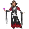 Déguisement Vampiresse Squelette Fille - Taille au Choix