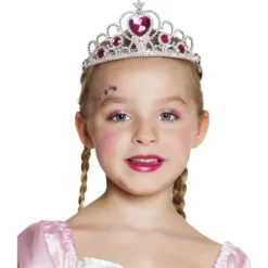 Diadème de princesse rose et argent