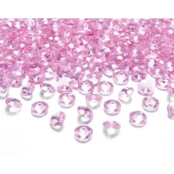 100 diamants décoratifs à parsemer - 12 mm - Couleur au choix