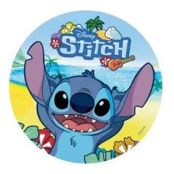 Disque comestible pour gâteau d'anniversaire - Diamètre 20 cm - Stitch™