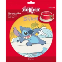 Disque d'azyme pour gâteau d'anniversaire - Diamètre 20 cm - Stitch™