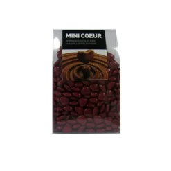 Dragées en forme de mini cœurs au chocolat - 500 g - Couleur au choix