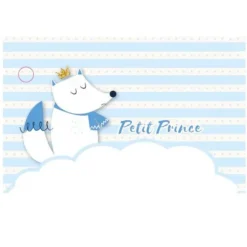10 Etiquettes - Baby Shower - Renard Bleu