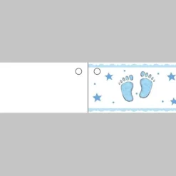 10 Etiquettes Porte-Noms de Baptême et Naissance - Garçon