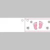 10 Etiquettes Porte-Noms de Baptême et Naissance - Fille