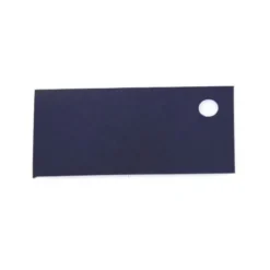 12 Etiquettes Rectangulaires Mates - Bleu Marine