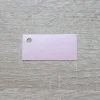 12 Etiquettes Rectangulaires Nacrées - Rose Clair