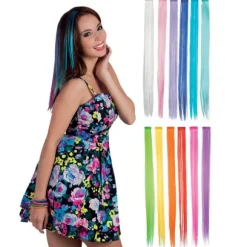 Extension pour Cheveux  Mèches Fluo - Coloris au Choix
