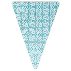 5 Fanions à carreaux de ciment Gypsy - Vert menthe