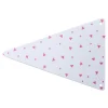 5 Fanions en carton à triangles fuchsia