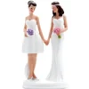 1 Figurine - Couple de Femmes en Robe
