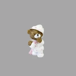 Figurine en résine - Baby Shower - Ourson Rose