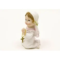 Figurine en résine - Communiante agenouillée
