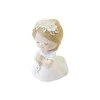 Figurine pour communion - 5,2 x 3,5 x 3,5 cm - Communiant agenouillé avec chapelet - Modèle au choix
