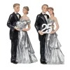 Figurine pour noces d'argent - 18 x 10 cm - Modèle Aléatoire