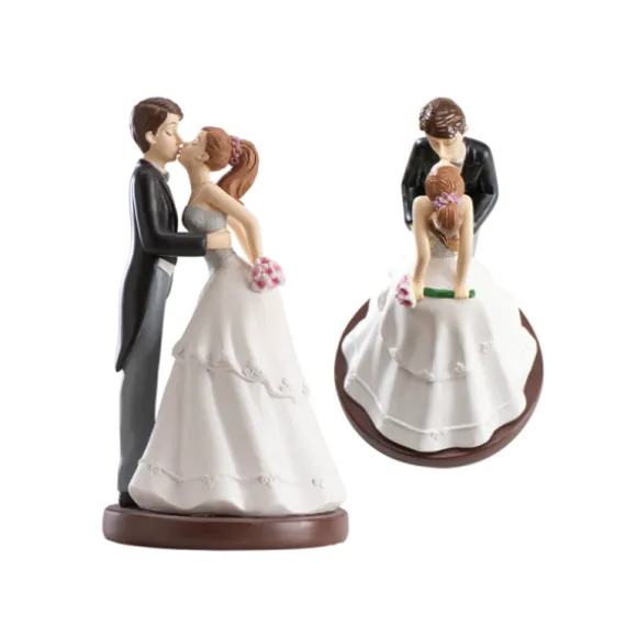 Figurines pour gâteau de mariage - Bisou