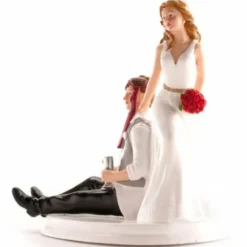 Figurines pour gâteau de mariage - Couple Enlacé