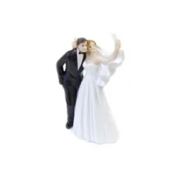 Figurines pour gâteau de mariage - Selfie de couple