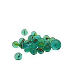 Filet de 20 billes en verre avec calot