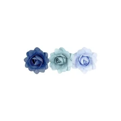 12 fleurs en toile décoratives