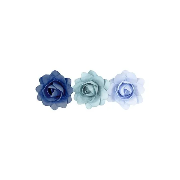12 fleurs en toile décoratives