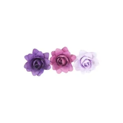 12 fleurs en toile décoratives