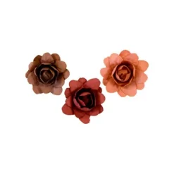 12 fleurs en toile décoratives