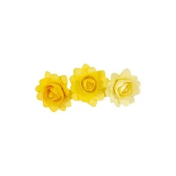 12 fleurs en toile décoratives