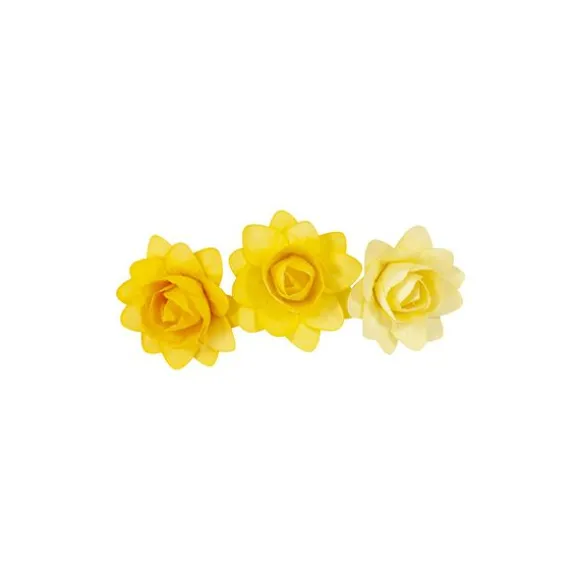 12 fleurs en toile décoratives
