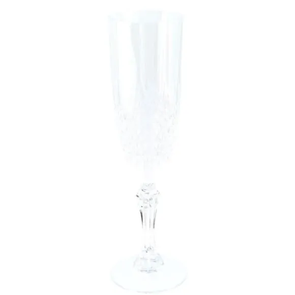 Flûte à champagne réutilisable en plastique - 220 ml - Couleur au choix
