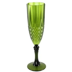 Flûte à champagne réutilisable en plastique - 220 ml - Couleur au choix
