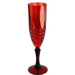 Flûte à champagne réutilisable en plastique - 220 ml - Couleur au choix