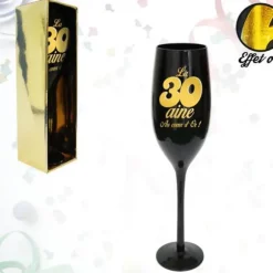 Flûte Noire effet or - 30 ans