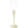 6 flûtes à champagne en polystyrène - 139 ml - Couleur au choix