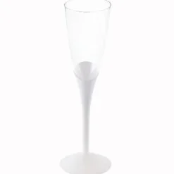 6 flûtes à champagne en polystyrène - 139 ml - Couleur au choix