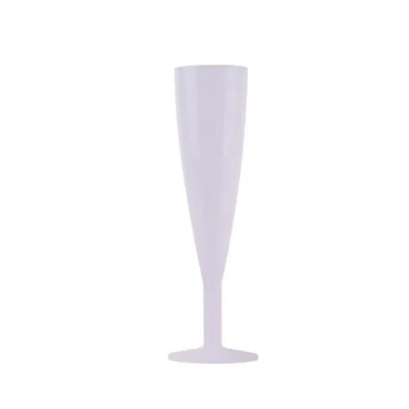 8 Flûtes à champagne réutilisables - Transparent