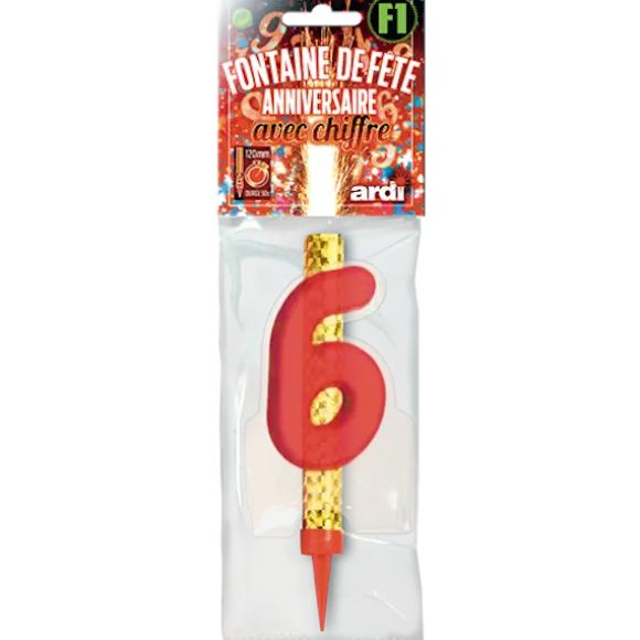 Fontaine de fête pour anniversaire - 50 secondes