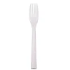 50 fourchettes "Picnik" blanches incassables en polypropylène - 18 cm