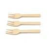 100 Fourchettes Trident en Bambou - 10 cm
