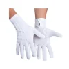 Gants Blancs Courts avec Boutons