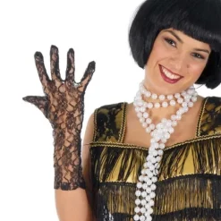 Gants en Dentelle Noirs