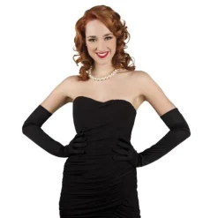 Gants Extra-Longs Noir Gala