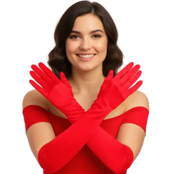 Gants longs Charleston - 40 cm - Couleur au choix