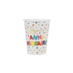 10 Gobelets - Anniversaire Ballons Multicolores