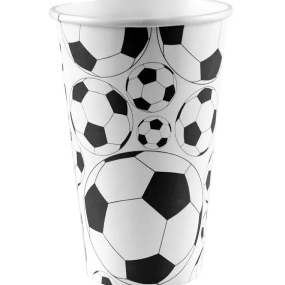 10 gobelets à bière en carton FSC® - 500 ml - Football